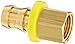 Anderson Metals Brass Push-On Hose Fitting, Connector, 1/2