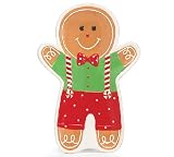 Gingerbread Man Holiday Plate Whimsical Christmas Serveware
