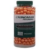 Kingman Training Premium 11mm Paintballs - 500 Rounds - Orange