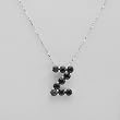 Necklace With 3.24ctw Genuine Sapphires 925 Sterling silver. Total item weight 5.0g Length 16in