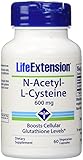 Life Extension N-Acetyl Cysteine 600 Mg, 60 vegetarian caps
