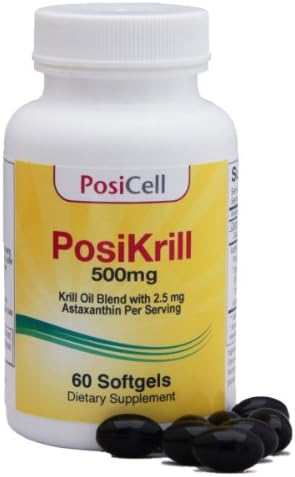PosiKrill Krill Oil, 2.5 mg Astaxanthin, 1000 mg Azantis Krill Oil Blend per Serving