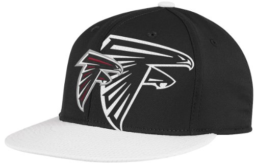 NFL Men's End Zone 2 In 1 Flat Visor Flex Hat - Tw80Z (Atlanta Falcons, Small/Medium)