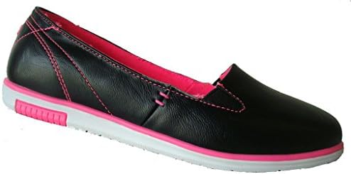 Fila Alumni Moc Black Pink New Women Shoes Comfort SlipOn Casual Loafer 5SC10132 6)
