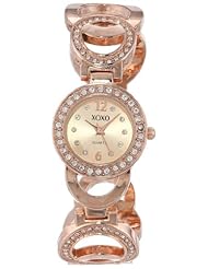 XOXO Womens XO5669 Analog Display Quartz Rose Gold Watch