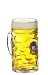 0.5 Liter HB Hofbrauhaus Dimpled Glass Beer Stein - Krug