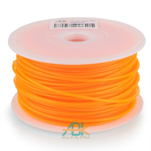 Gbargain PLA (3.0mm,Fluorescein orange color, 1.0kg =2.204lbs) 3D Printer Filament / 3D print Cartridge on Spool for 3D Printers Reprap, Cubify Cube,MakerBot Replicator 2, Afinia, Solidoodle 2, Printrbot LC, Mendel, MakerGear M2 ,RepRap, Ultimaker & Up!