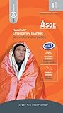 Adventure Medical Kits Sol Emergency Blanket, One Person, 2.9 Ozs. (Pack Of 2)