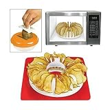 Microwave Potato Chip Maker Healthy Cooker Bake mold- Green cover