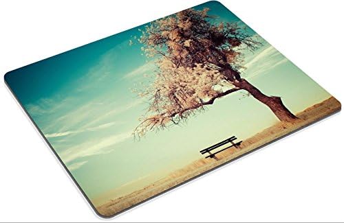 Serene Cherry Tree Blue Sky Punktail's Collections Custom Imaged Mouse Pad. High Quality Eco Friendly Cloth with Neoprene Rubber Backing. Customized and Made to Order. 9 7/8 Inch (250mm) X 7 7/8 Inch (200mm) X 1/16 Inch (2mm). Desktop, Laptop, or Gaming Mouse Pad.