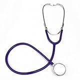 Pro Dual Head EMT Stethoscope for Doctor Nurse Vet Medical Student Health Blood (Purple)