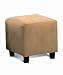 Microfiber Cubes Footstool Ottoman