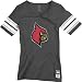 Louisville Cardinals Women's Grey adidas Originals Vintage Mascot Football Jersey T-Shirt
