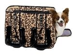 Milano Leopard Print Dog Carrier - Large