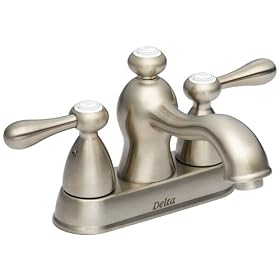 Delta Coventry Two-Handle Centerset Bathroom Faucet, Stainless Steel #2572SS-272SS by Delta Faucet