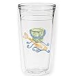 Swirls Shovel & Pail 12 oz Slimline Insulated Beverage Tumbler, Clear