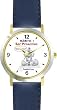 Habit 1 - Proactive Man (Spanish Text) - DELUXE TWO-TONE WATCH from THE 7 HABITS - WATCH COLLECTION BY WATCHBUDDY&reg; - Arabic Numbers - Blue Leather Strap-Size-Large ( Men's Size or Jumbo Women's Size )