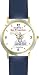 Habit 1 - Proactive Man (Spanish Text) - DELUXE TWO-TONE WATCH from THE 7 HABITS - WATCH COLLECTION BY WATCHBUDDY&reg; - Arabic Numbers - Blue Leather Strap-Size-Large ( Men's Size or Jumbo Women's Size )