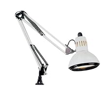 Alvin G2540-D Swing-arm Lamp, White, 32in extension