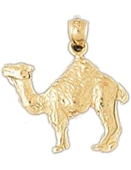 Dazzlers Solid 14k Gold Camel Charm Pendant Available in three colors from jewelsberry (weights: 2.3 grams only)
