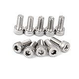 【ノーブランド品】M5x12　A2　ステンレス製　ネジ　六角　キャップ　ヘッド　ソケット　アレン　キー　ボルト　10個