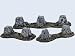 Search : 28mm Sci-Fi Terrain: Battlefield Ruins Tank Traps Set #1 (3)