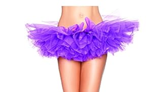 niceeshop(TM) Women Layered Guaze Party Dance Mini Ballet Tutu Skirt Dress,Purple
