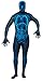 Smiffy's Adult Unisex X Ray Costume, Second Skin Suit, Concealed Fly and Under Chin Opening, Legends of Evil, Halloween, Size S, 21622