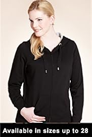 Plus Cotton Blend Zip Through Hooded Tracksuit Top