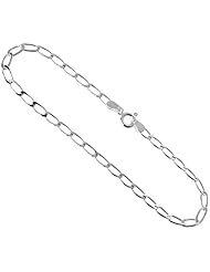 Sterling Silver 3.0mm Nickel Free Long curb Link Chain, 22 in. Italian Necklace