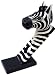 Hand Carved Wooden Zebra Wine Bottle Holder