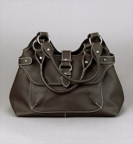 Per Una Contrast Stitch Pyramid Bag