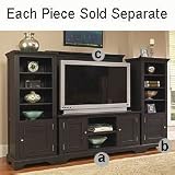 Bedford Media Tower- TV Stand & Back Sold Separate (Ebony) (60 H x 24 W x 18 D)