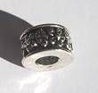 Silver Spacer Bead Fits Pandora Flowers and Leaves, 10mm (1)
