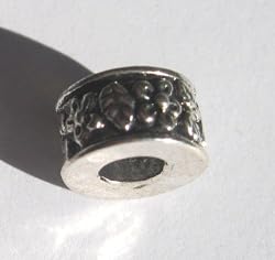 10mm Silver Spacer Bead Fits Pandora Flowers and Leaves
