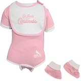 Majestic St Louis Cardinals Infant Pink-White 3-Piece Creeper Set