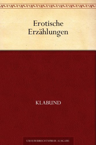 Buch - Cover Erotische Erzählungen - Klabund - 