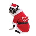 Dog Costume - Santa Paws (Pet Santa Claus Halloween or Christmas Costume) - X-Small (XS)