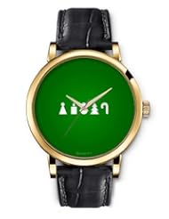 SPRAWL Aanalog Fashion Series Gold Ladies Watches of Genuine Black Leather Strap,Unique Wrist Watch for Women Girls Designed with different symbols