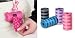 Pet Supplies : PINK - Bone-Shaped Waste Bag Holder With 5 ROLLS OF PICK-UP BAGS