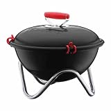Bodum Fyrkat 13.4-Inch Portable Charcoal Grill, Black