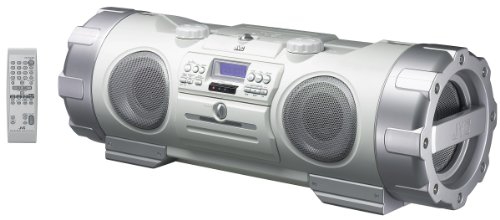 JVC RV NB 10 W MP3-CD-Radiorekorder silber -weiß