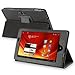 Fosmon Leather Folio Case with Stand for Acer Iconia Tab A100 (Black)