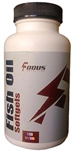 Omega 3 Fish Oil, Triple Strength and High Potency, No GMOs, 600mg - 120 Softgels