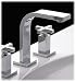 Dominic Collection Widespread Lavatory Faucet with Cross Handles - Polished Chrome