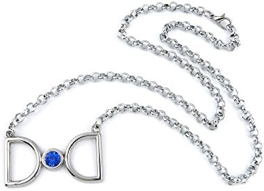 2 PCS Leather Necklace Collier QNN7014Y Blue Silver Bowtie Lady Beauty Decoration Woman Accessory Choker Jewelry Costume Vintage