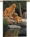 Golden Retriever Companions Art Flag 26