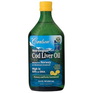 Carlson's Cod Liver Oil, lemon