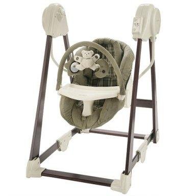 Buy Low Price Dorel Juvenile Group Eddie Bauer Classic Wood Swing Bryant Collection Cherry 53320BYT