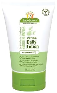 Babyganics Smooth Moves Lotion, Cucumber Aloe, 3-Ounce (Pack of 3)